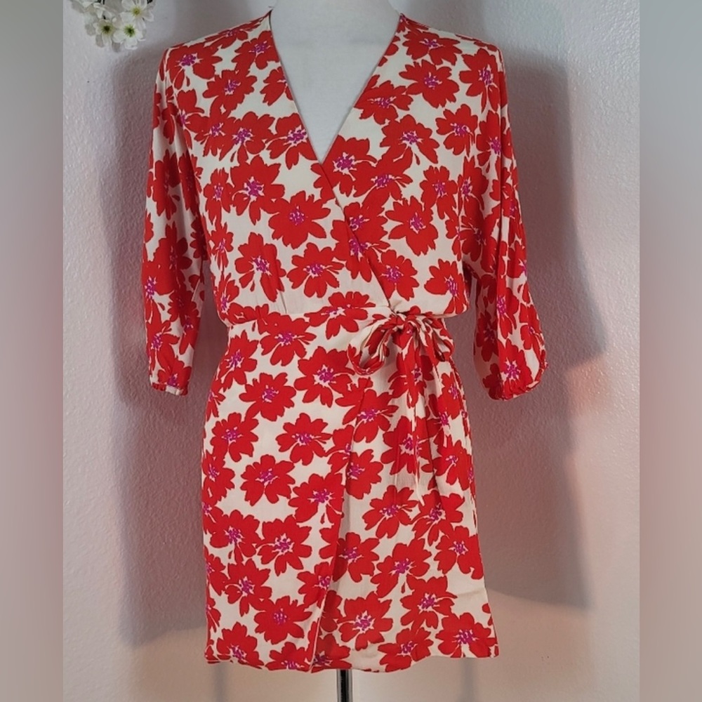 Zara Floral Wrap Dress